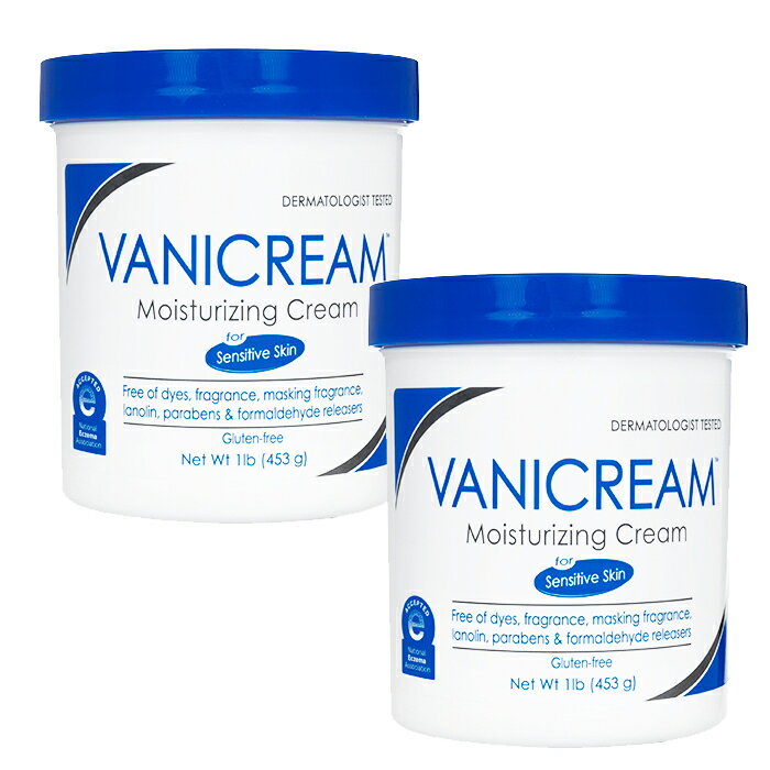 (バニクリーム)モイスチャライジングクリーム 453g　2本　ポンプなしタイプVanicreamMoisturizingCream(without pump)保湿スキンケアクリーム：ヤマト国際便発送