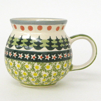 ポーランド陶器 食器 マグカップS 012 0.2L MUG113_144 Forest ヴィザ社
