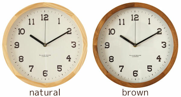 ウッド ウォール クロック L アイナ Eina Φ29cm EIN290 掛け時計 静音 おしゃれ シンプル 木製 北欧 スイープ ギフト プレゼント