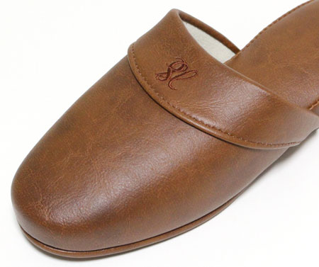 カジュアル雑貨ビューピーの七匠カフス フェイクレザー スリッパ Mサイズ 4足セット 色選べます 送料無料 抗菌　日本製｜アングル3