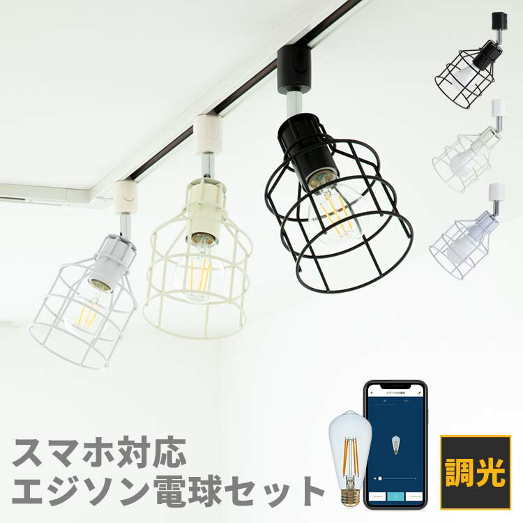 スポットライト 1灯 リーニエ＋TOLIGO エジソン電球セット 電気 ダクトレール用 賃貸 天井照明 led ライト 照明 おしゃれ 北欧 可愛い 一人暮らし シーリングスポットライト キッチン リビング照明 階段 内玄関 内 玄関 玄関ライト