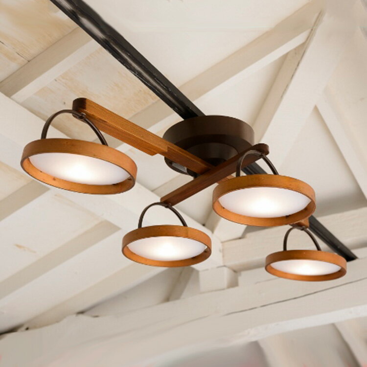 CRUX CEILINGLIGHT クルックス シーリングライト 電気 LEDシーリングライト 照明 リモコン付き 4灯 日本製 リビング…