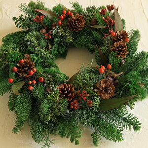 ■BeautifulBoyがお届けする【クリスマス限定商品】!クリスマスフレッシュリースChristmasFreshWreath