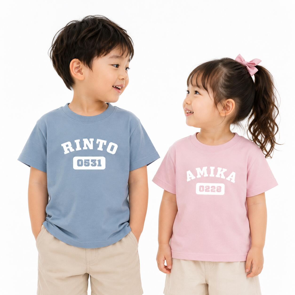 カラーTシャツ名前入り名入れオリジ...