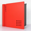 【あす楽】ポスト 郵便受け 郵便ポスト 壁掛け レッド赤色ポスト pm464