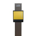 【郵便 ポスト】スタンド型 鍵付き 郵便受け おしゃれ 人気メールボックス イエロー黄色ポストpm271s-pm374(訳あり)