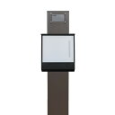 【郵便 ポスト】スタンド型 鍵付き 郵便受け おしゃれ 人気メールボックス ホワイト白色ポストpm271s-pm376(訳あり)