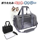 ペットキャリーバッグ 折りたたみ ショルダー リュック 猫 犬 ペットバッグ トリミング 防災 通院 病院 ドライブ 避難用 メッシュ 軽量 折り畳み イヌ ね...