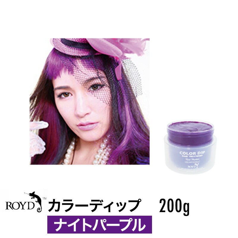 【正規品】ROYD 【 ロイド 】 カラーディップ ナイトパープル 200g 美容室 美容院 サロン専売 ヘアカラー カラーリング剤 トリートメント ヘアケア 母の日 父の日 誕生日 プレゼント ギフト 引越し祝い 入学祝い