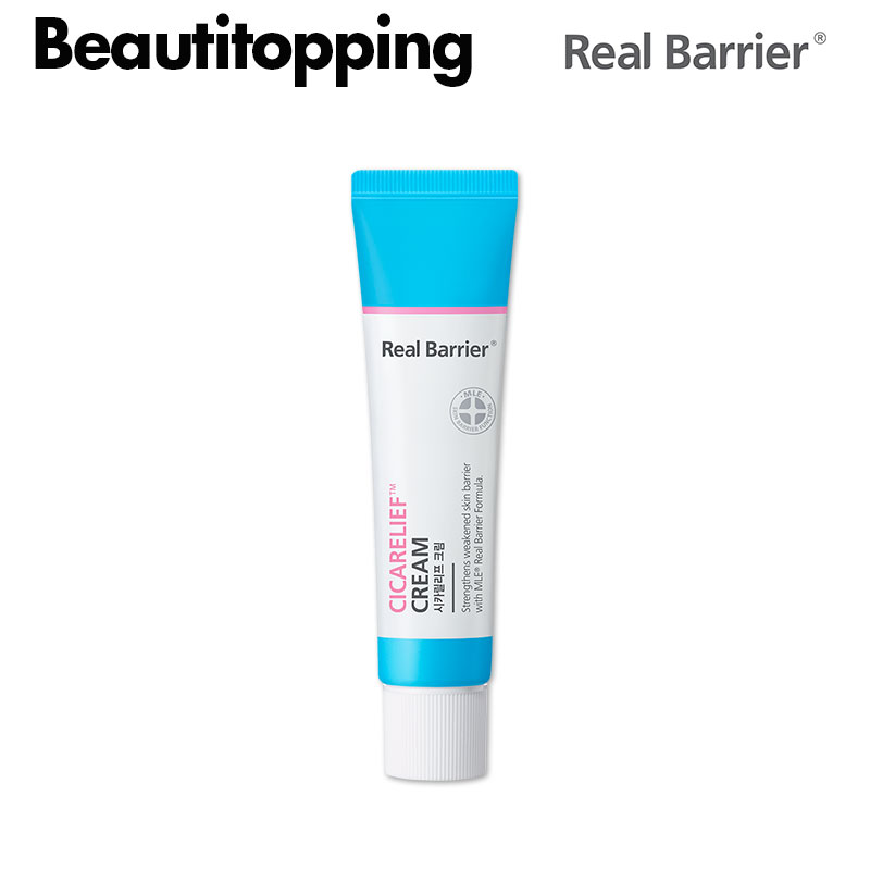 BT's PICK【Real Barrier】リアルバリア シカリリーフクリーム (30g) シカクリーム フェイスクリーム 敏感性 鎮静 乾燥肌 鎮静保湿パット 水分 うるおい お顔ケア 韓国コスメ 海外通販のサムネイル