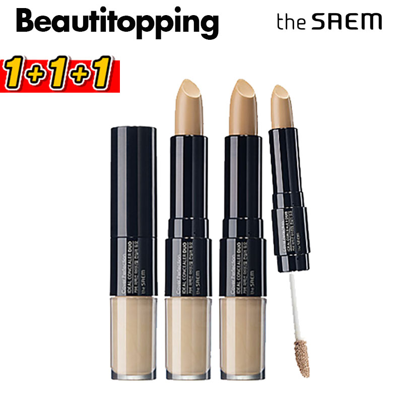 3ĥåȡthe SAEMۥ С ѡե ǥ 󥷡顼 ǥ奪 Cover Perfection Ideal Concealer Duo С ꥭåɥ󥷡顼    ץץ 㤤 ڹ񥳥 