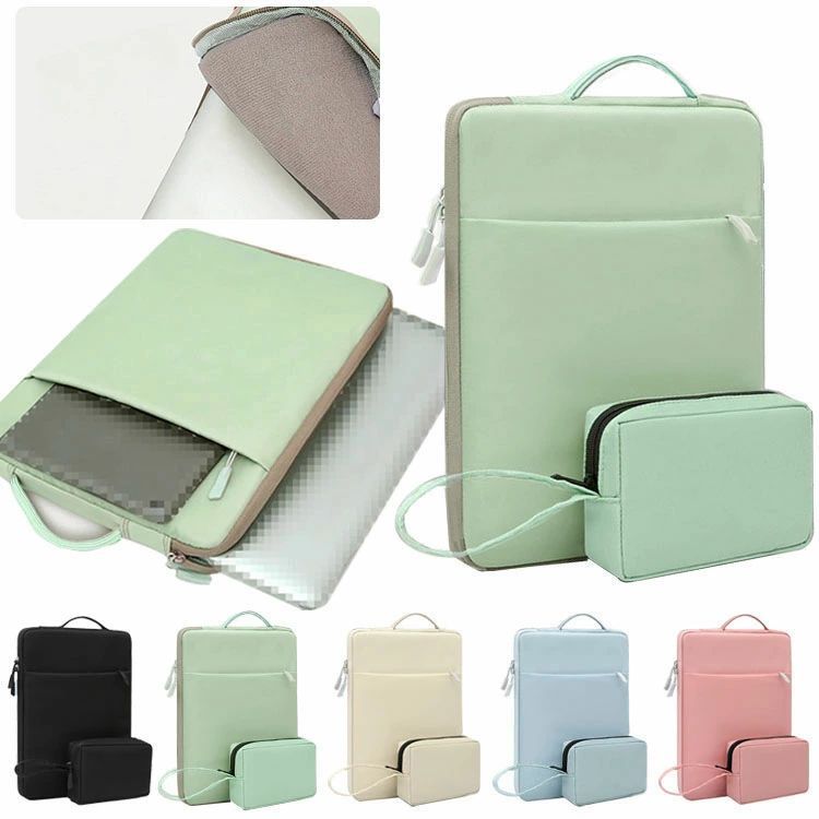 Surface Laptop Go 3 ケース (12.4インチ) ケース カバー ポーチ付き 電源収納 キャンバス調 撥水 かばん型 バッグ型 ポケット付き セカンドバッグ型 ファスナー付き かわいい おしゃれ ノートPC パソコンバッグ おすすめ