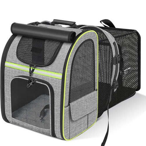 ペットキャリーリュック 拡張可能 多機能 メッシュ 窓付き バッグ 通気性 お出かけ 車 電車 ドライブ キャンプ ペット用品 グッズ アクセサリ 犬 小型犬 猫 子猫 動物 おしゃれ 室内 屋外 安心 安全 デザイン ケア 介護 トラベル 持ち運び
