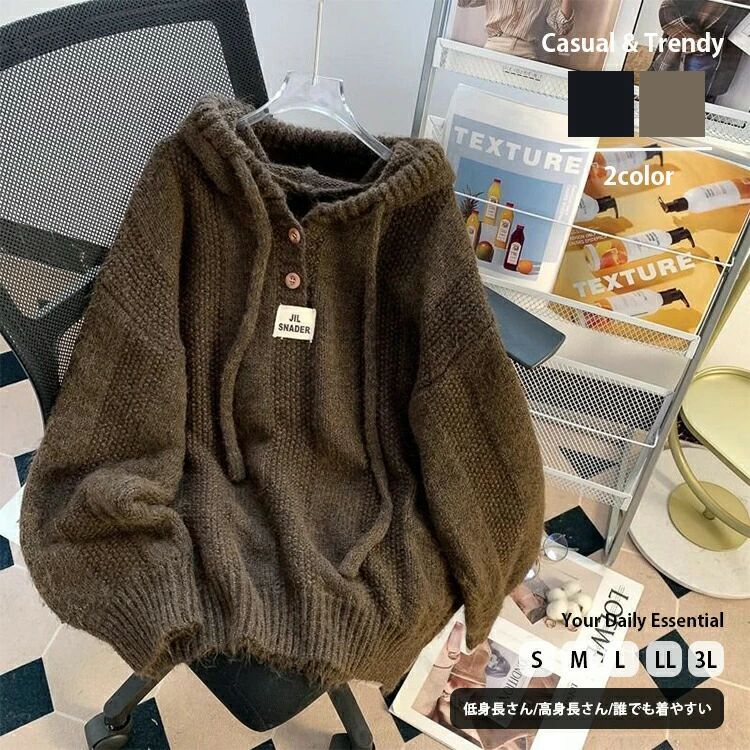 レディースパーカー秋冬新作大きいサ...