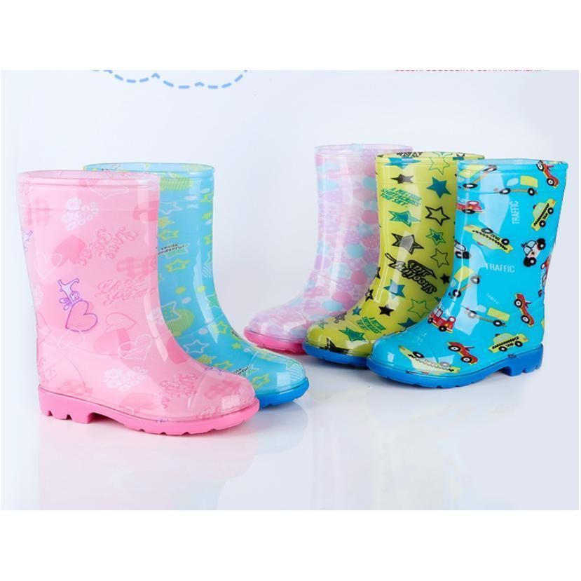 レインブーツ キッズ 女の子 総柄 車 長靴 登園 通学 保育園 幼稚園 小学生 女児 レインシューズ 雨靴 ..