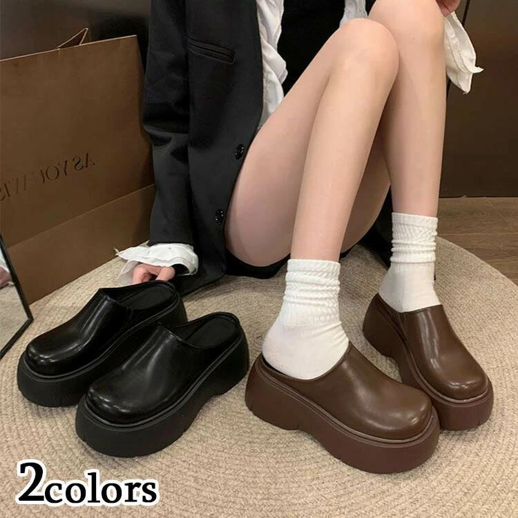 ミュール サンダル レディース 秋冬 春 靴 歩きやすい 厚底 仕事 事務 疲れない おしゃれ 可愛い 美脚 歩きやすい 痛くない 大人 おしゃれ キレイめ 10代 20代 30代 40代 50代