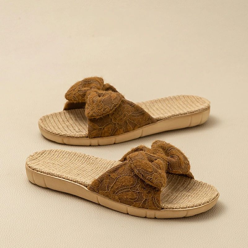 レディース メンズ ルームシューズ 麻 スリッパ 室内履き 軽量 静音 通気性 抗菌防臭 履きやすい ベー..