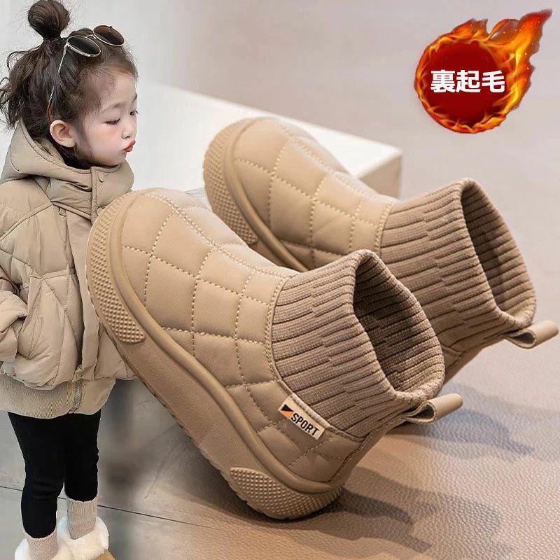 ムートンブーツ ベビー キッズ 裏起毛 子供 靴 女の子 スノーブーツ 赤ちゃん シューズ ショートブーツ..