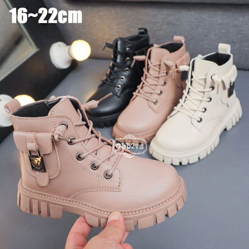 ショートブーツ 子供靴 女の子 子供用 秋冬 ブーツ 小学生 中学生 キッズ こども 可愛い カジュアル コ..