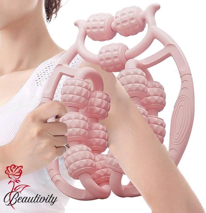 マッサージローラー 脚用マッサージローラー 多機能リング 筋肉マッサージローラー 足 ふくらはぎ 手持..