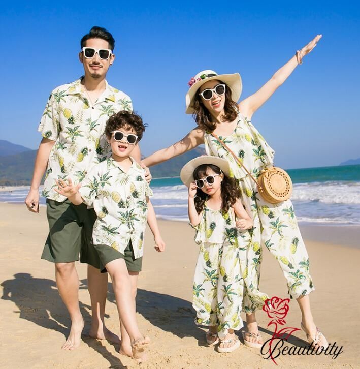 親子ペア衣装 アロハ シャツ オーバーオール カップル衣装 夏物 親子コーデ 家族お揃い 衣装 海旅行衣装 新婚旅行 家族活動 パパ ママ 女の子 男の子