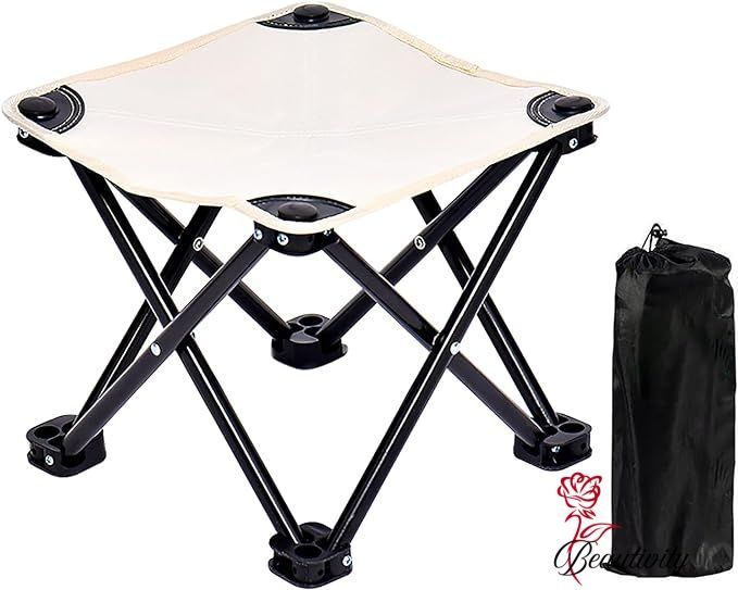 折りたたみ椅子 アウトドアチェア キャンプイス コンパクト 瞬間収納 耐荷重150kg 超軽量 持ち運び 折..