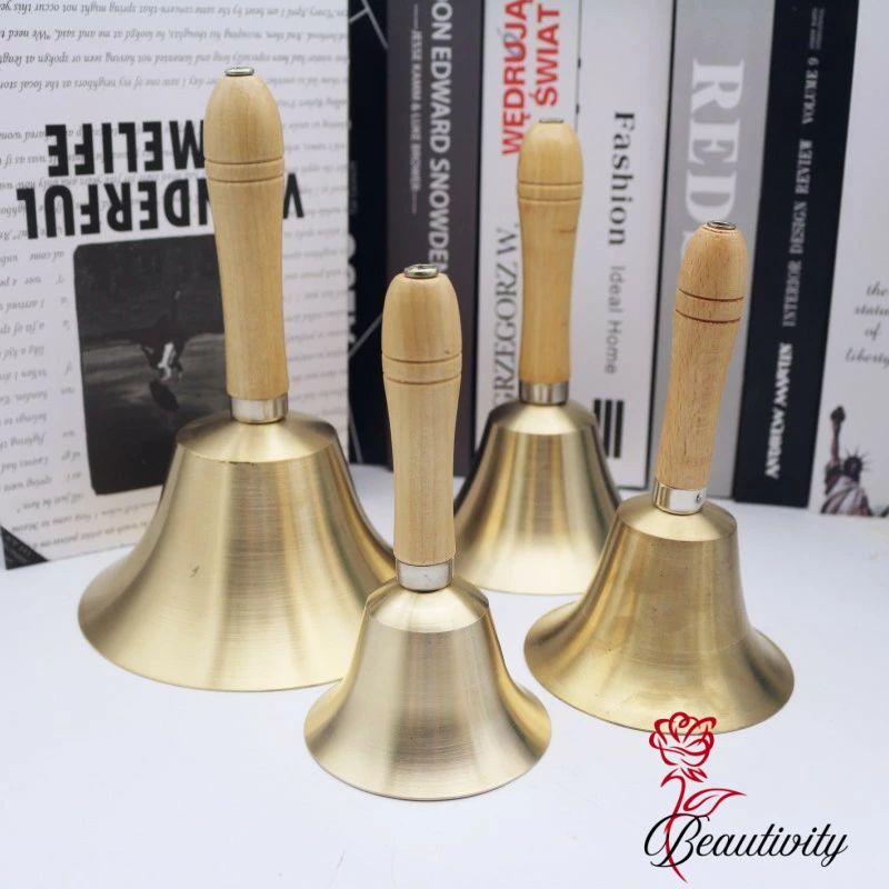 ハンドベル ディナーベル 木製ハンドル 手振りベル 大音量 大当たり 抽選 福引 イベント 当選 ビンゴ ..