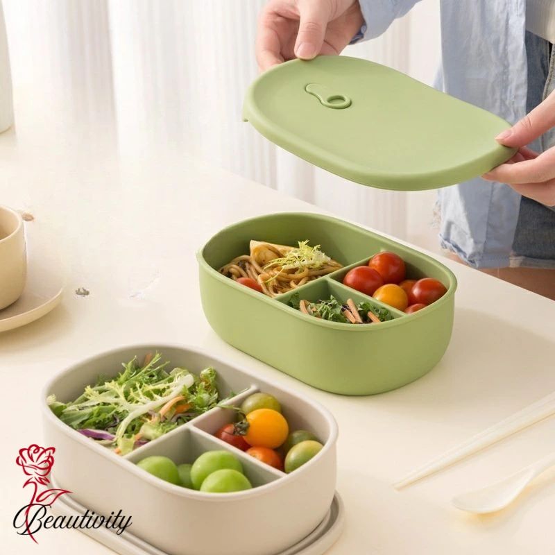 シリコン製のお弁当箱です、食品用安全材料です、電子レンジ加熱対応です、保存容器は多機能です、収納..