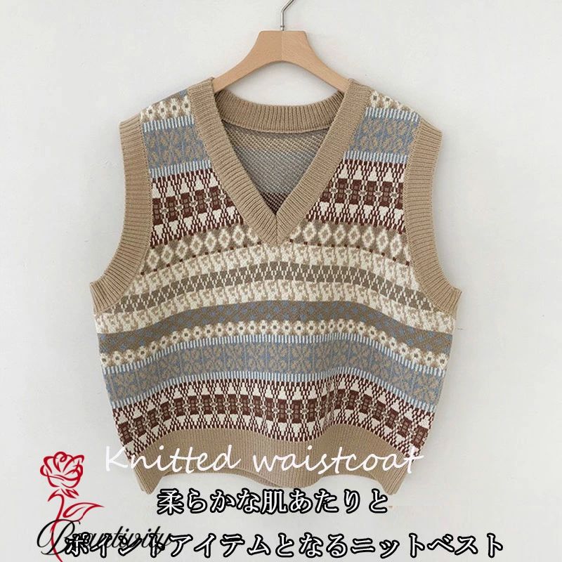 ニットベストベストレディースニット...