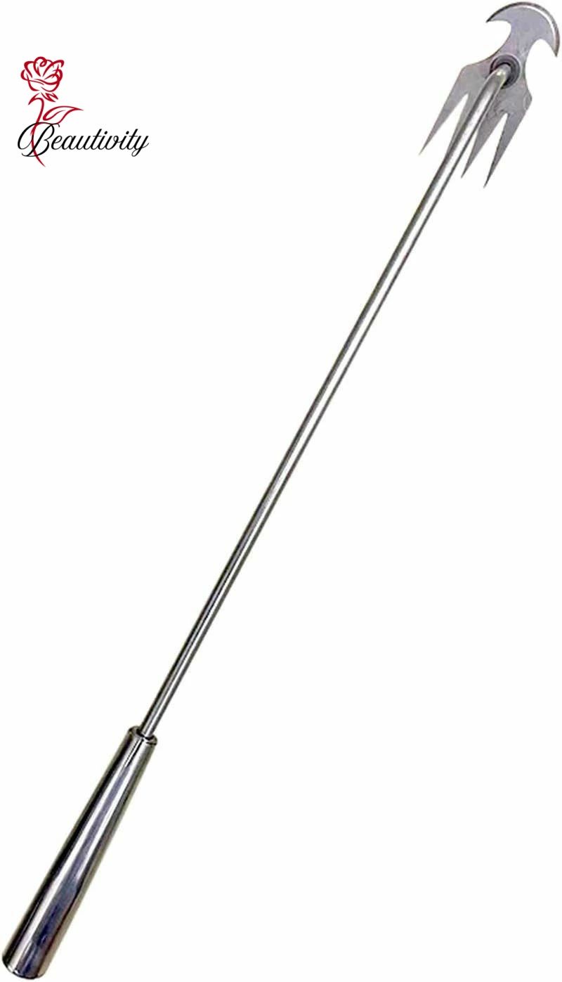 雑草除去ツール 園芸用品 掘り起こし道具 熊手 4歯 【ステンレス製/超軽量/雑草対策/お庭のメンテナン..