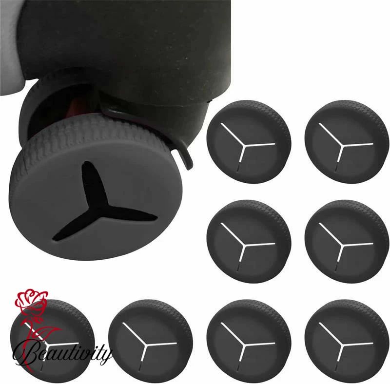 スーツケースカバー 車輪カバー キャリーケース 車輪カバー 8個セット スーツケース 用 フルカバータイ..