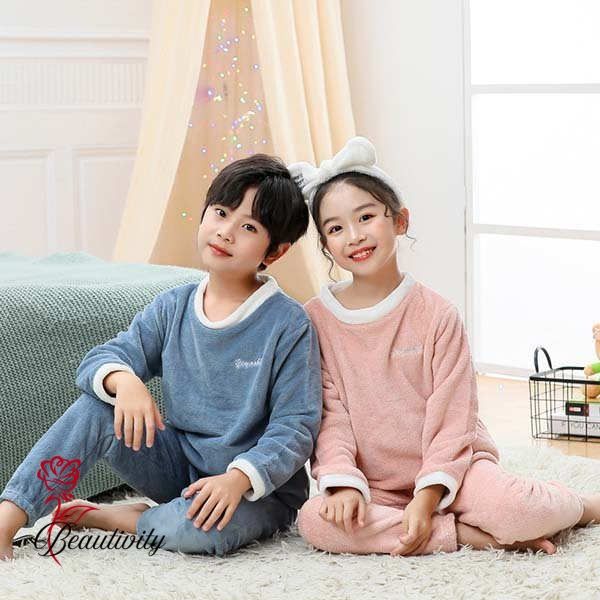 パジャマ キッズ 裏起毛 長袖 冬 女の子 男の子 ルームウェア もこもこ 子供パジャマ ジュニア 上下セット 部屋着 あったか 防寒 トップス ズボン ロングパンツ ふわふわ 寝間着 寝巻き 子供服 ベビー服 柔らか おしゃれ 可愛い プレゼント 4 m