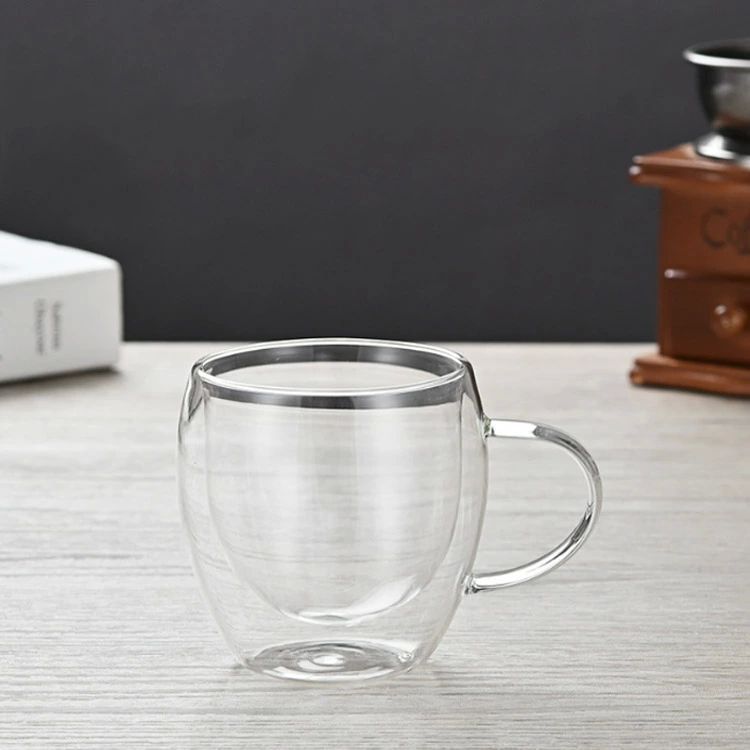 beautivityの保冷 耐熱 マッグカップ 350ml 二重グラス コーヒー グラス 450ml カップ 二重グラス 北欧 ダブルウォールグラス ティーカップ｜アングル3