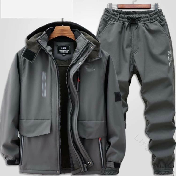 防寒スキーウェア 登山防寒セット メンズ防寒着 アウトドア防寒服 防水登山ジャケ...
