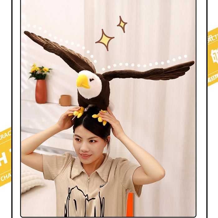 beautivityのぬいぐるみ タカ たか 鷹 リアル鳥類 動物おもちゃ ワシ イーグル 本物 そっくり 置物 贈り物 かっこいい 男の子 女の子 寝室 部屋 インテリア こどもの日｜アングル2