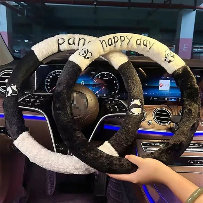 ハンドルカバー ステアリングカバー 普通車 軽自動車 耳 ボア 38cm O型 D型 ビジネス おしゃれ かわいい 暖かい 内装パーツ 握りやすい 汎用 通気 高級感 滑り止め ドレスアップ 簡単装着 内装用品 洗える
