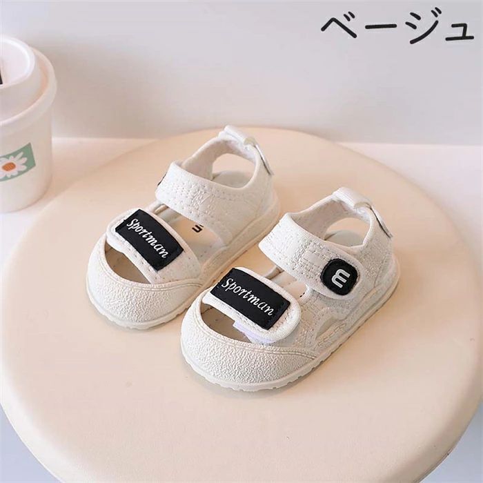 beautivityの12-16cm ベビーサンダル キッズサンダル マジックテープ 子ども キッズ つま先保護 柔らか 夏 靴 可愛い ルームシューズ 夏物 女の子 通気性 公園 新生児 赤ちゃん 夏靴 おでかけ サマーサンダル 子供 12cm 13cm 14cm 15cm 16cm 送料無料｜アングル3