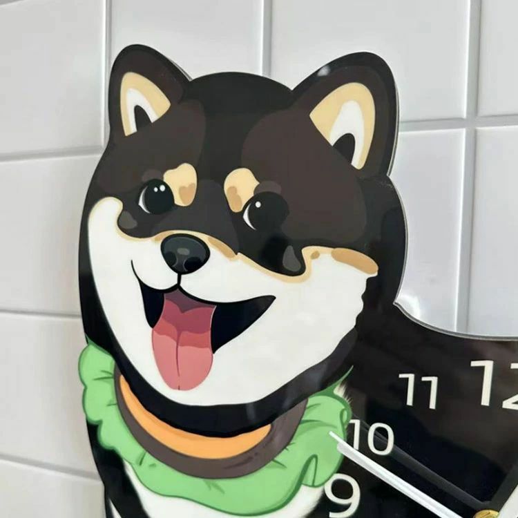 【送料無料】壁掛け時計 おしゃれ 静音 壁掛け クロック 掛け時計 電池 かわいい犬 かけ時計 柴犬 時計 音がしない 電池式 オシャレな壁掛け時計 部屋飾り ウォールクロック 北欧 ギフト 新生活応援 開店祝い 引越し祝い お礼 祝い 結婚祝い [3]