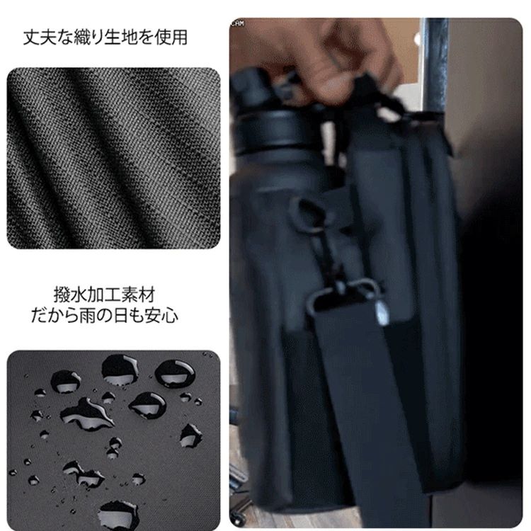 マグバッグ 磁気ジムバッグ（ストラップ付き）磁気吸着 マグネットウォーターボ 大容量 ジッパーロック 防水仕様 ジムウォーターボトルポーチ 男女兼用 軽量 隠し収納ポケット 持ち運びが簡単 フィットネス必需品 ジム/ランニング/通勤/旅行/アウトドア用 beautivity-10048494 beautivity サンプル画像3