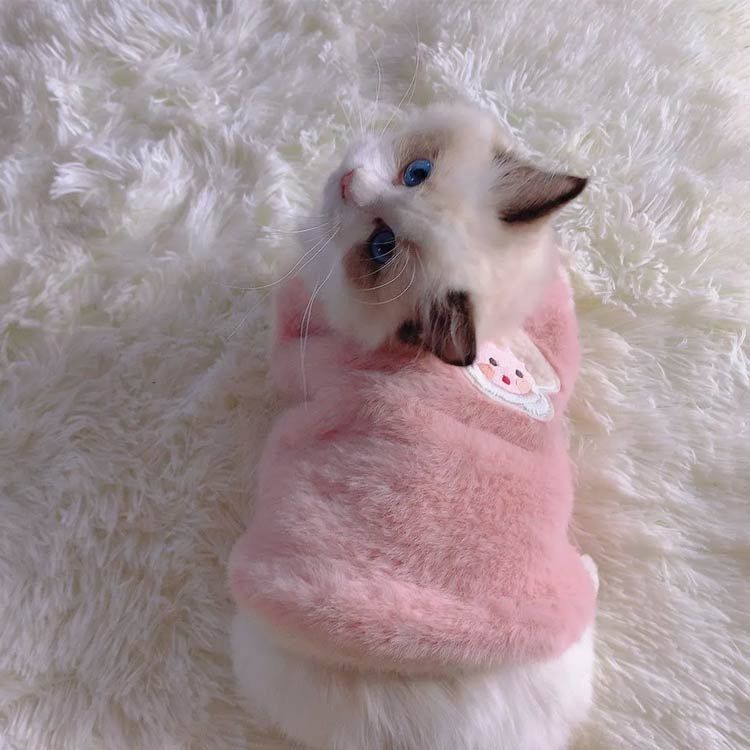 ペット服 ペット用ウエアー キャット 犬 ボア...の紹介画像2
