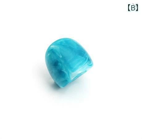 beautivityのリング 指輪 セット 2個セット アセテート アクリル 大ぶり レトロ アクセサリー ジュエリー べっ甲風 ボリューム 太め ニュアンス カラーリング パーティー 二次会 カジュアル ギフト プレゼント 贈り物 ファッション小物 レディース おしゃれ｜アングル2