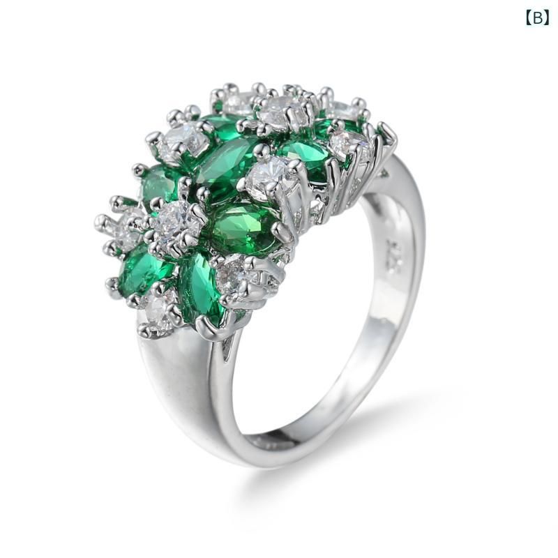 beautivityの指輪 ルビー ジルコニア フラワー レッド 大粒 ビジュー 大ぶり ジュエリー アクセサリー パーティー お呼ばれ 記念日 誕生日 プレゼント ギフト 贈り物 華やか キラキラ 11号 13号 15号 ゴージャス 装飾｜アングル2