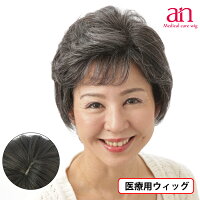 ウィッグ医療用白髪スタイル