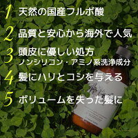 国産フルボ酸配合ヒューミックアミノシャンプー460mL(ノンシリコンシャンプー)