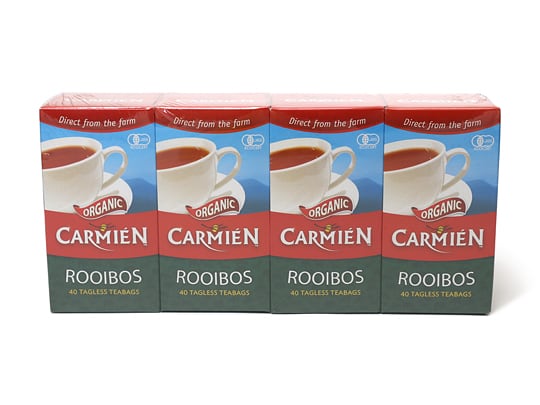 CARMIEN ORGANIC ROOIBOS 『ルイボスティー 160包』 ルイボスティー オーガニック 160袋 有機ルイボス茶 100g×4箱 40袋×4セット カーミエン オーガニック コストコ通販　ルイボス茶 健康茶 南アフリカ お茶 無香料 無着色　ノンカフェイン ルイボスティー 160包 160パック