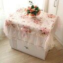 【ネコポス便対応】テーブルクロス 薔薇花柄　正方形 テーブルカバー　直径75cm 洗える