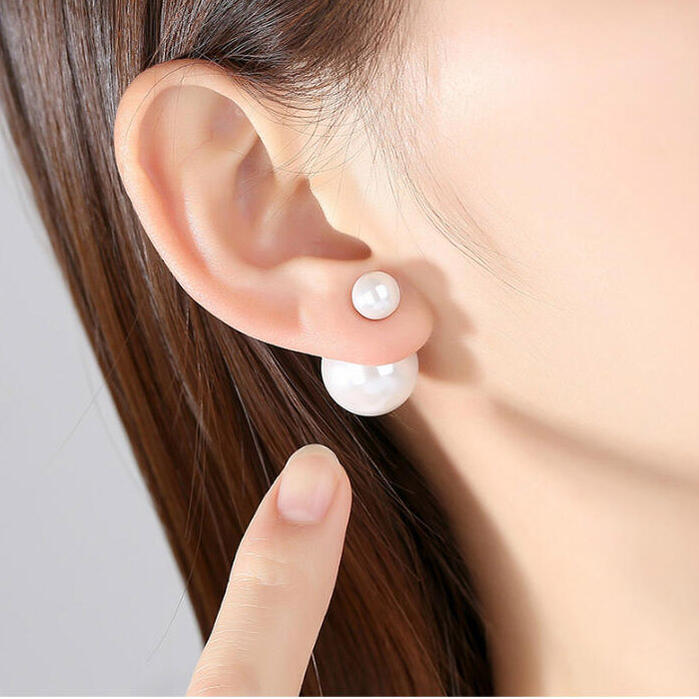 【ネコポス便対応】2way パール ピアス パールキャッチピアス レディース アクセサリーのサムネイル