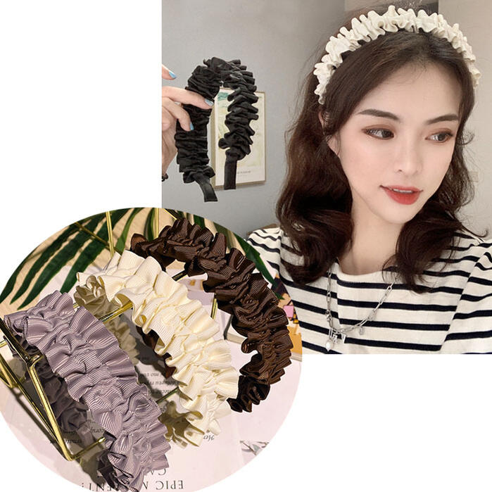 【ネコポス便対応】カワイ シュシュ カチューシャ ヘアバンド 髪飾り ギフト プレゼント