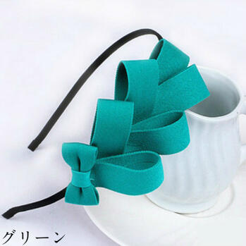 【ネコポス便対応】リボン 蝶々 カチューシャ ヘアバンド 髪飾り ギフト プレゼント