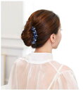 【ネコポス便対応】フラワー ヘアコーム ラインストーン ヘアアクセサリー(4)